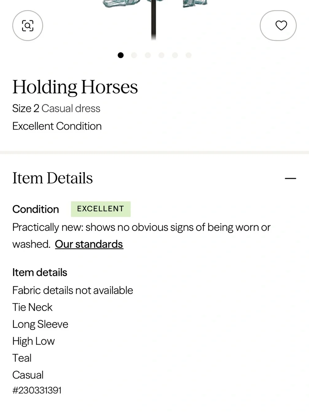 HOLDING HORSES Teal Striped Sheer Button-Front Midi Dress